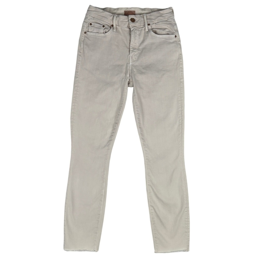 MOTHER High Waisted‎ Looker Dagger Ankle Fray Jeans Womens 25 Blush Skinny USA